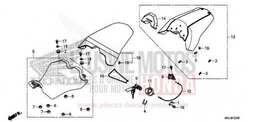 SIEGE CB1000RAJ de 2018